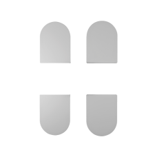 Набір ковпачків Eclipse 2.2, пластик, матовий хром